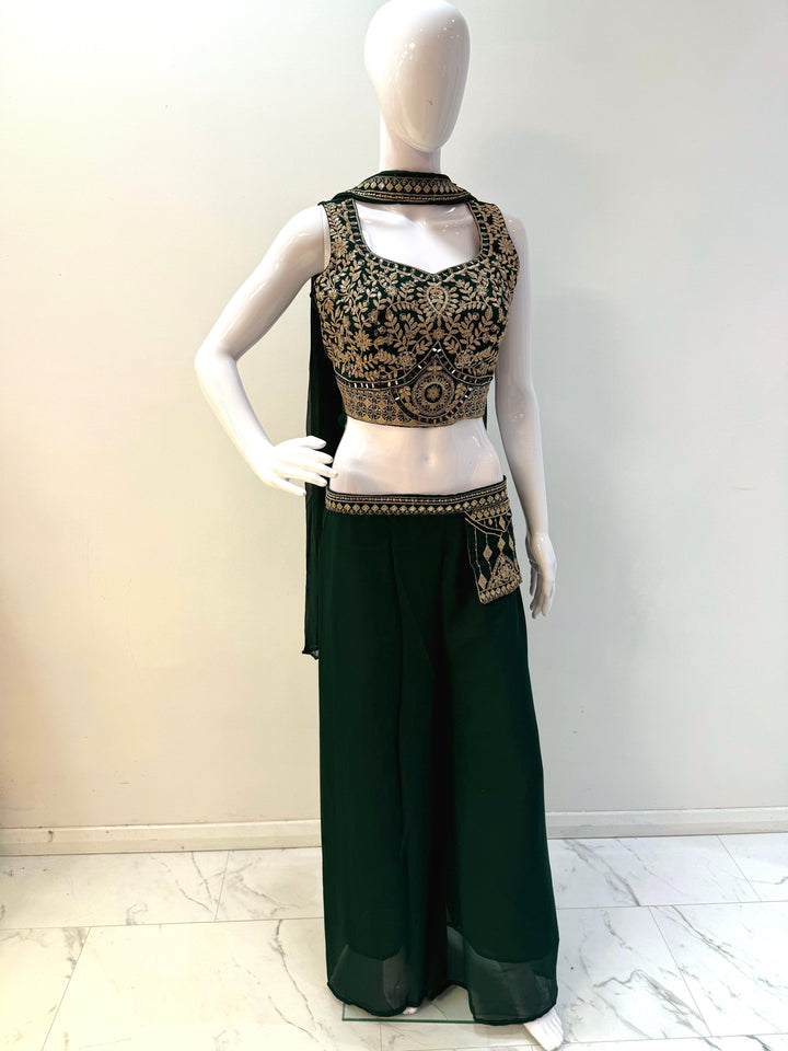 Stunning Crop Top Palazzo Set - Shree