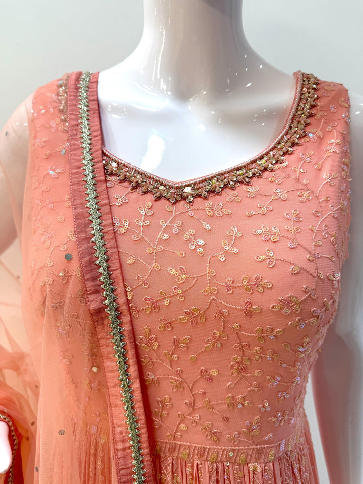 Radiant Georgette Anarkali Dress – Elegance Redefined for Every Occasion - Shree