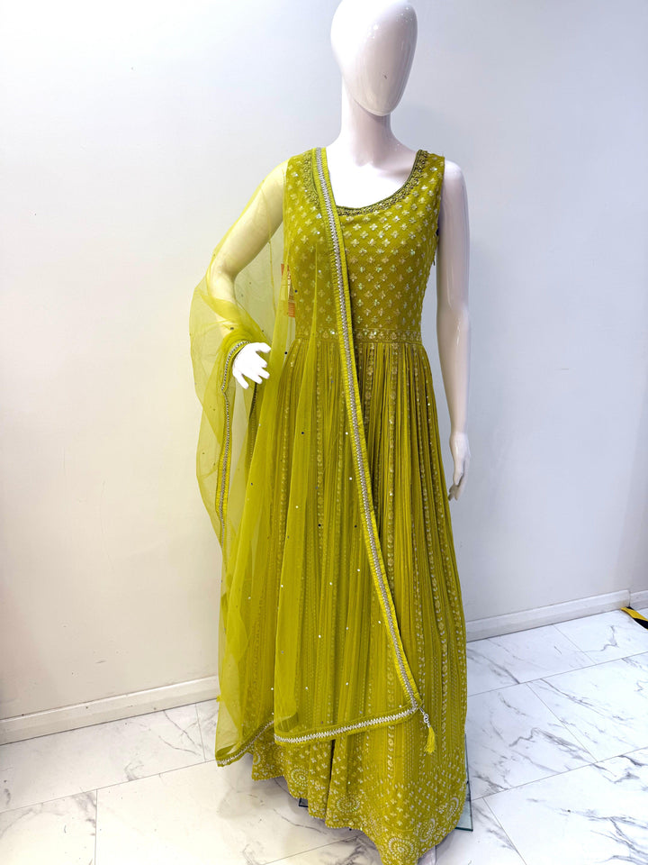 Radiant Georgette Anarkali Dress – Elegance Redefined for Every Occasion - Shree