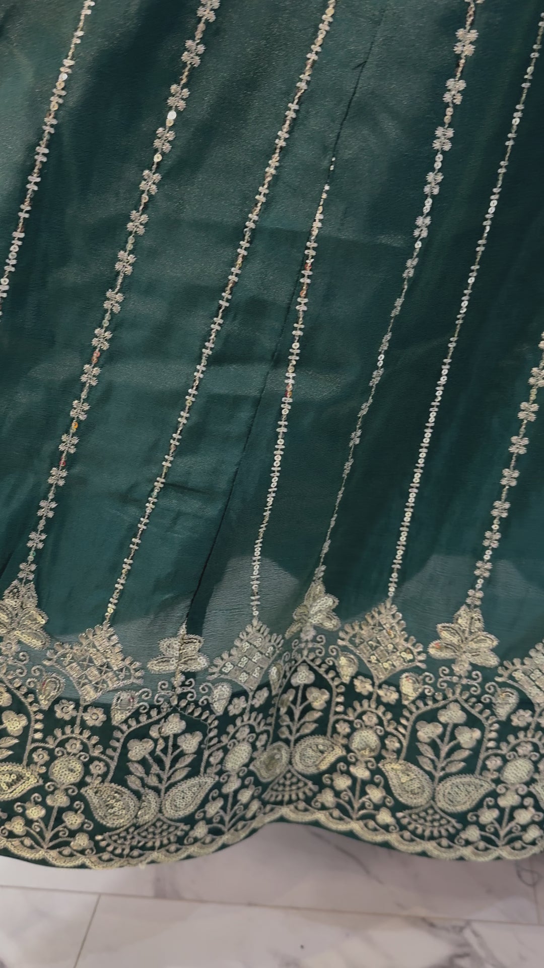 Slate Green Lehenga Choli Video